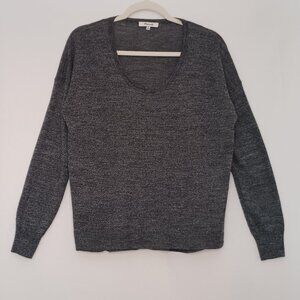 Women's Madewell Scoop Neck 50% Merino Wool Sweater with Slit sides Size Medium